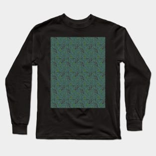 Deep dark forest. Saturated dark pattern. Long Sleeve T-Shirt